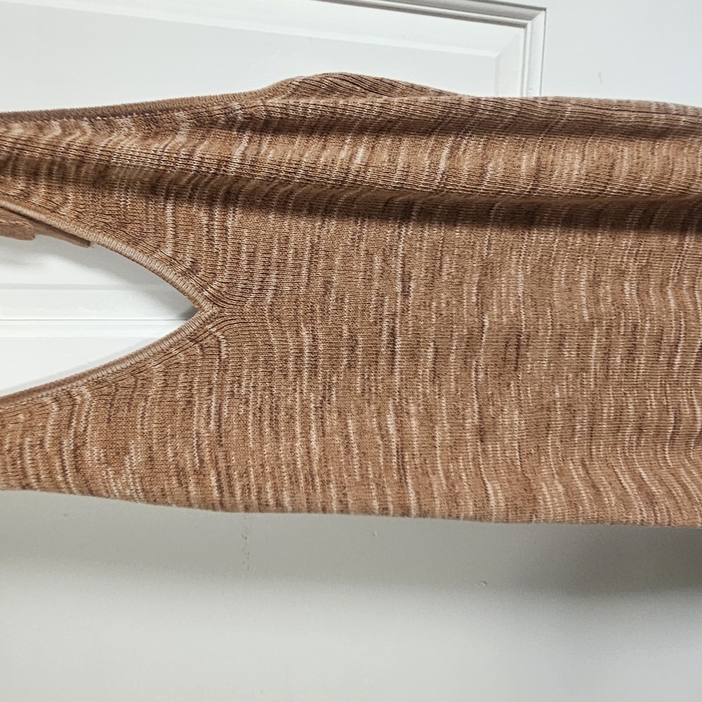 Elegant Brown Knit Dress